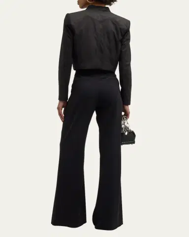 Alice + Olivia New Harvey Suede Open-Front Jacket | Thumbnail 3