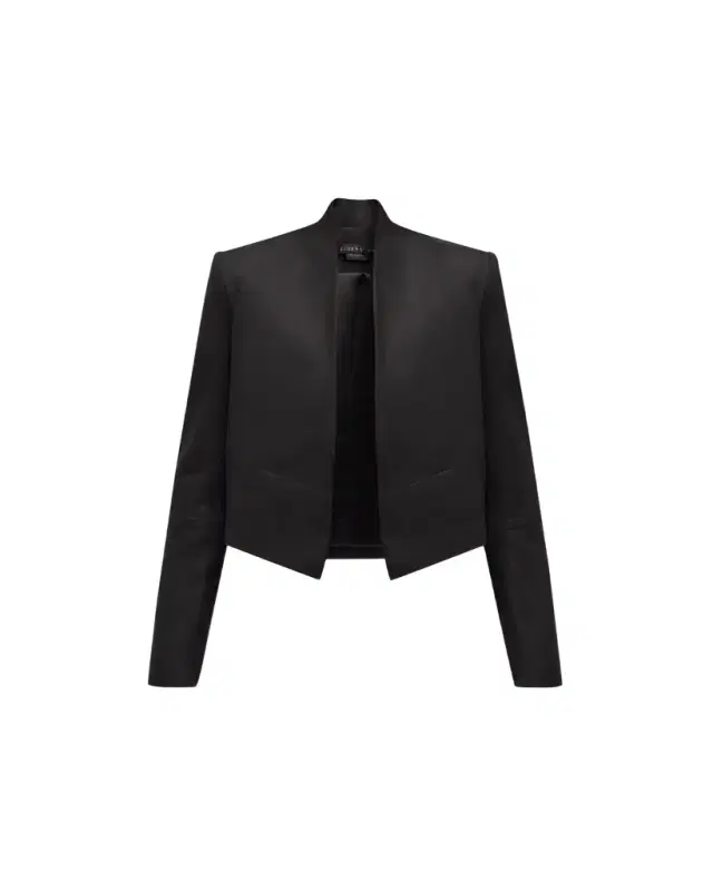 New Harvey Suede Open-Front Jacket