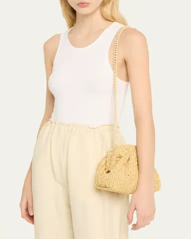 Maria La Rosa Game Mini Circle Crochet Clutch Bag | Thumbnail 2