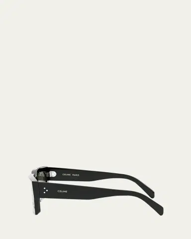Celine Men's 3-Dot Acetate Rectangle Sunglasses | Thumbnail 4 Celine Men's 3-Dot Acetate Rectangle Sunglasses | Thumbnail 4