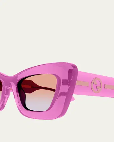 Gucci GG Plastic Cat-Eye Sunglasses | Thumbnail 3