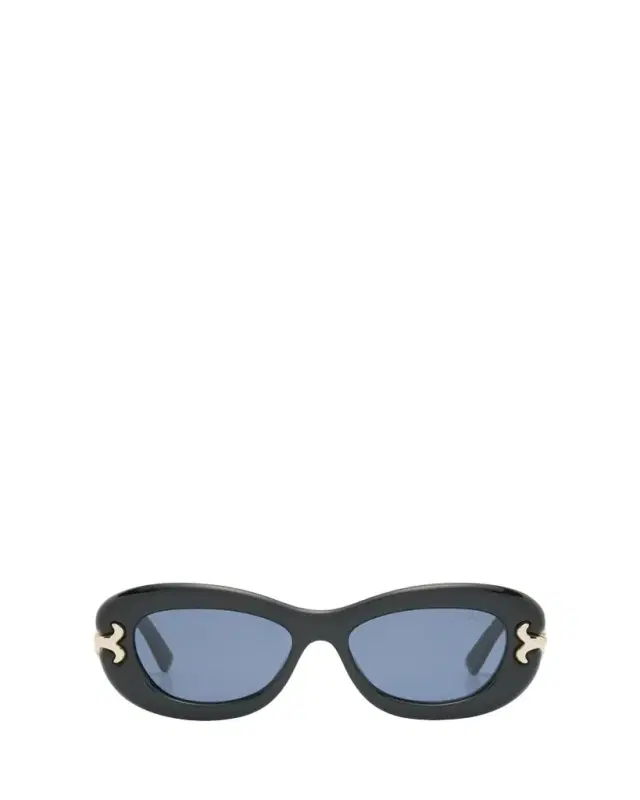Pucci Filigree Acetate Oval Sunglasses