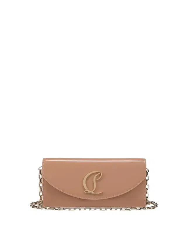 Christian Louboutin Loubi54 Flap Patent Leather Clutch Bag