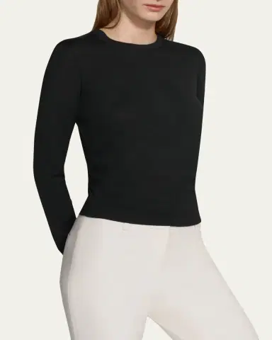 Theory Regal Merino Wool Knit Crewneck Top | Thumbnail 4