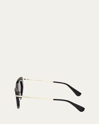 Max Mara Beth Acetate & Metal Cat-Eye Sunglasses | Thumbnail 3 Max Mara Beth Acetate & Metal Cat-Eye Sunglasses | Thumbnail 3