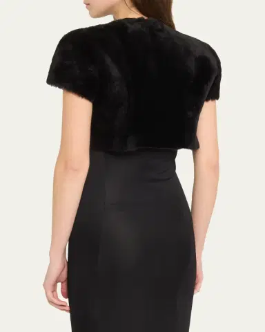 Susan Bender Shearling Bolero | Thumbnail 3 Susan Bender Shearling Bolero | Thumbnail 3