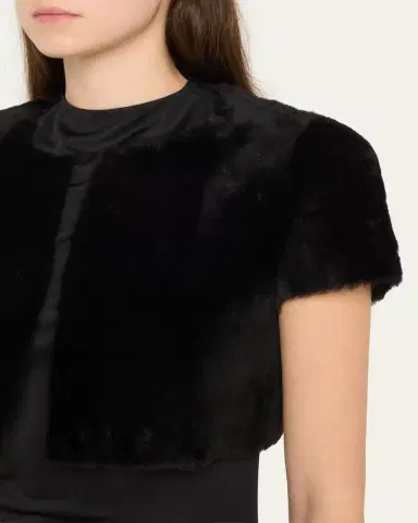 Susan Bender Shearling Bolero | Thumbnail 5 Susan Bender Shearling Bolero | Thumbnail 5