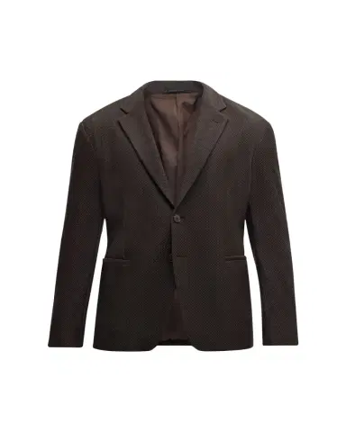 Giorgio Armani Men's Nylon Rice Stitch Two-Button Blazer | Thumbnail 1 Giorgio Armani Men's Nylon Rice Stitch Two-Button Blazer | Thumbnail 1
