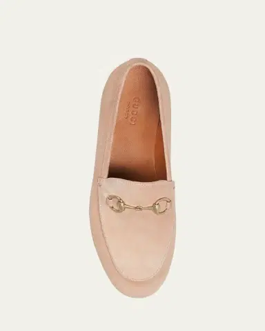 Gucci Jordaan Suede Horsebit Loafers | Thumbnail 4