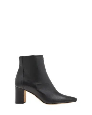 Manolo Blahnik Rosie Leather Zip Booties | Thumbnail 1