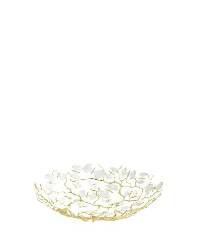 Michael Aram Butterfly Ginkgo White & Gold Centerpiece Bowl | Thumbnail 1 Michael Aram Butterfly Ginkgo White & Gold Centerpiece Bowl | Thumbnail 1