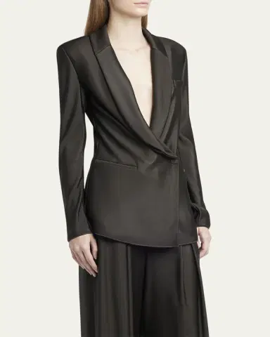 Giorgio Armani Double Jersey Blazer Jacket | Thumbnail 4 Giorgio Armani Double Jersey Blazer Jacket | Thumbnail 4