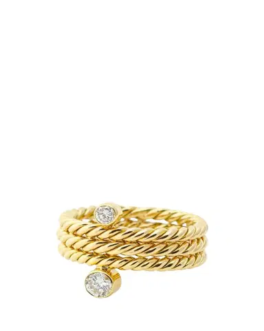 Haute Victoire Hand Twisted 3 Row Diamond Ring, Size | Thumbnail 1