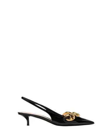 Gucci Marina Patent Chain Slingback Pumps | Thumbnail 1