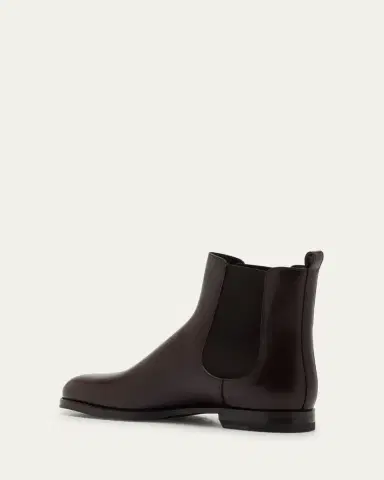 Manolo Blahnik Calfskin Leather Chelsea Booties | Thumbnail 4