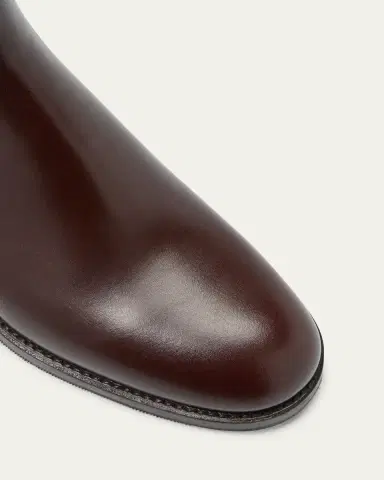 Manolo Blahnik Calfskin Leather Chelsea Booties | Thumbnail 5