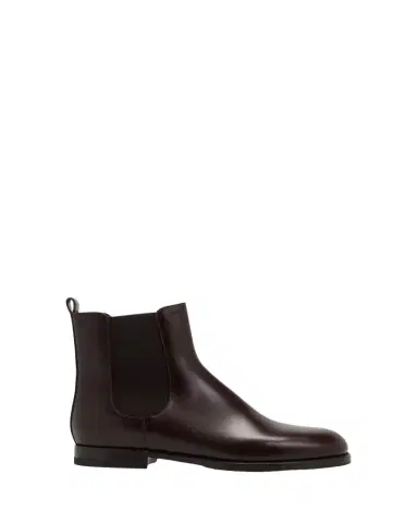 Manolo Blahnik Calfskin Leather Chelsea Booties | Thumbnail 1