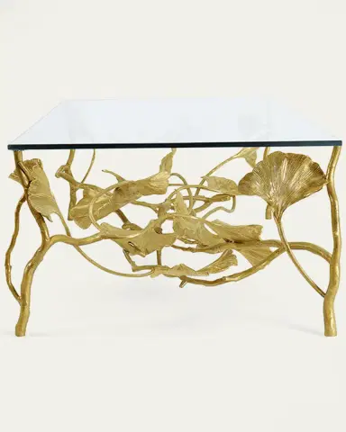 Michael Aram Golden Ginkgo Coffee Table | Thumbnail 4 Michael Aram Golden Ginkgo Coffee Table | Thumbnail 4