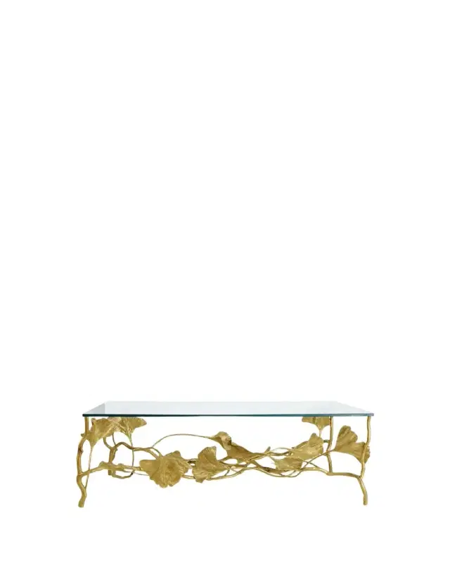 Michael Aram Golden Ginkgo Coffee Table