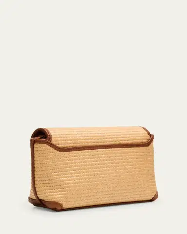 Akris Anouk Little Day Bicolor Raffia Crossbody Bag | Thumbnail 3