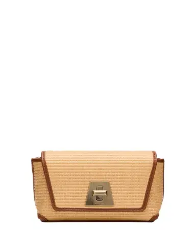 Akris Anouk Little Day Bicolor Raffia Crossbody Bag | Thumbnail 1
