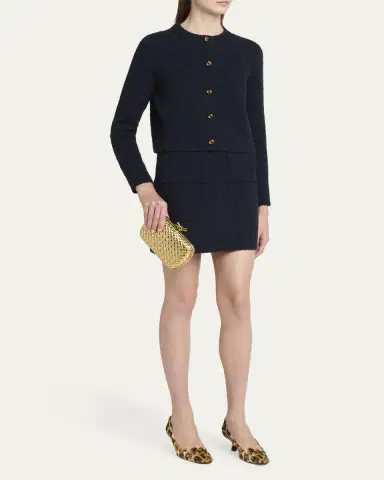 Bottega Veneta Knot Padded Metallic Leather Clutch Bag | Thumbnail 5