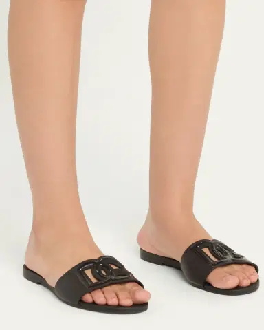 Dolce & Gabbana Cut-Out DG Rubber Sandals | Thumbnail 2