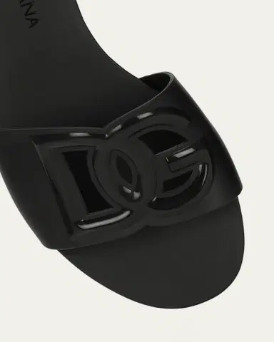Dolce & Gabbana Cut-Out DG Rubber Sandals | Thumbnail 4