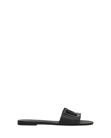 Dolce & Gabbana Cut-Out DG Rubber Sandals | Thumbnail 1