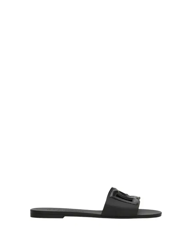 Dolce & Gabbana Cut-Out DG Rubber Sandals