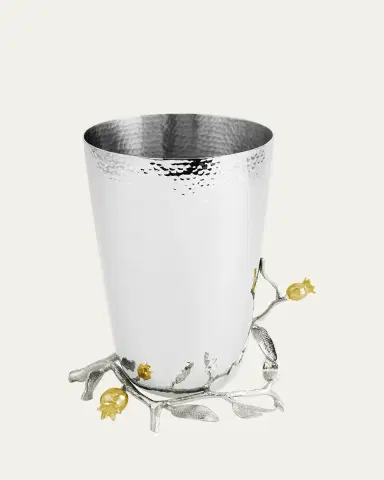 Michael Aram Pomegranate Silver & Gold Vase with 24K Goldplate | Thumbnail 2