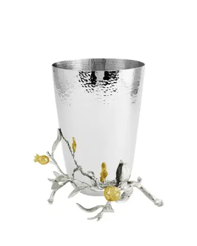 Michael Aram Pomegranate Silver & Gold Vase with 24K Goldplate | Thumbnail 1
