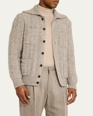 Giorgio Armani Men's 4-Pocket Cardigan Jacket | Thumbnail 4