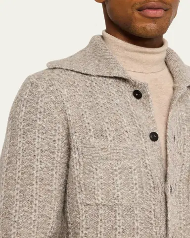 Giorgio Armani Men's 4-Pocket Cardigan Jacket | Thumbnail 5