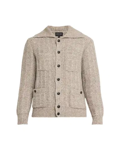Giorgio Armani Men's 4-Pocket Cardigan Jacket | Thumbnail 1