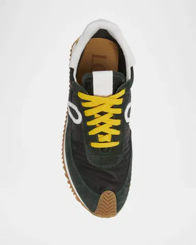 Loewe Men's Flow Runner 2.0 Nylon and Suede Sneakers | Thumbnail 5 Loewe Men's Flow Runner 2.0 Nylon and Suede Sneakers | Thumbnail 5