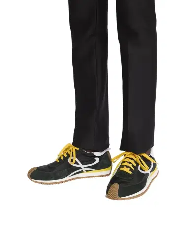Loewe Men's Flow Runner 2.0 Nylon and Suede Sneakers | Thumbnail 1 Loewe Men's Flow Runner 2.0 Nylon and Suede Sneakers | Thumbnail 1