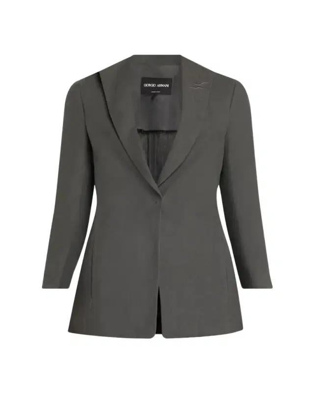Giorgio Armani Linen Single-Breasted Blazer