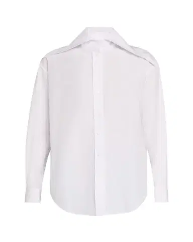 McQueen Exaggerated Collar Button Down Poplin Blouse | Thumbnail 1