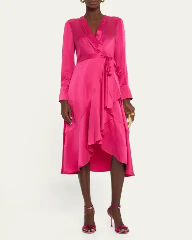 Kobi Halperin Victoria Faux-Wrap Silk Satin Midi Dress | Thumbnail 8 Kobi Halperin Victoria Faux-Wrap Silk Satin Midi Dress | Thumbnail 8