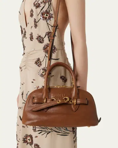 Miu Miu Aventure Medium Nappa Leather Top-Handle Bag | Thumbnail 2 Miu Miu Aventure Medium Nappa Leather Top-Handle Bag | Thumbnail 2