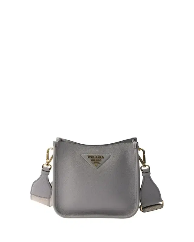 Mini Daino Soft Leather Hobo Crossbody Bag