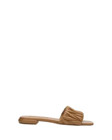 Miu Miu Quilted Leather Flat Slide Style | Thumbnail 1 Miu Miu Quilted Leather Flat Slide Style | Thumbnail 1