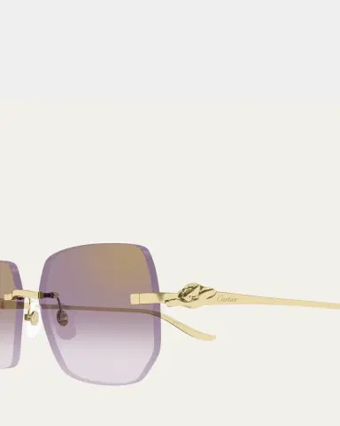 Cartier Rimless Metal Butterfly Sunglasses | Thumbnail 3 Cartier Rimless Metal Butterfly Sunglasses | Thumbnail 3
