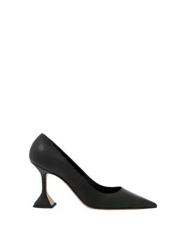 Amina Muaddi Ami Pointed Leather Pumps | Thumbnail 1 Amina Muaddi Ami Pointed Leather Pumps | Thumbnail 1