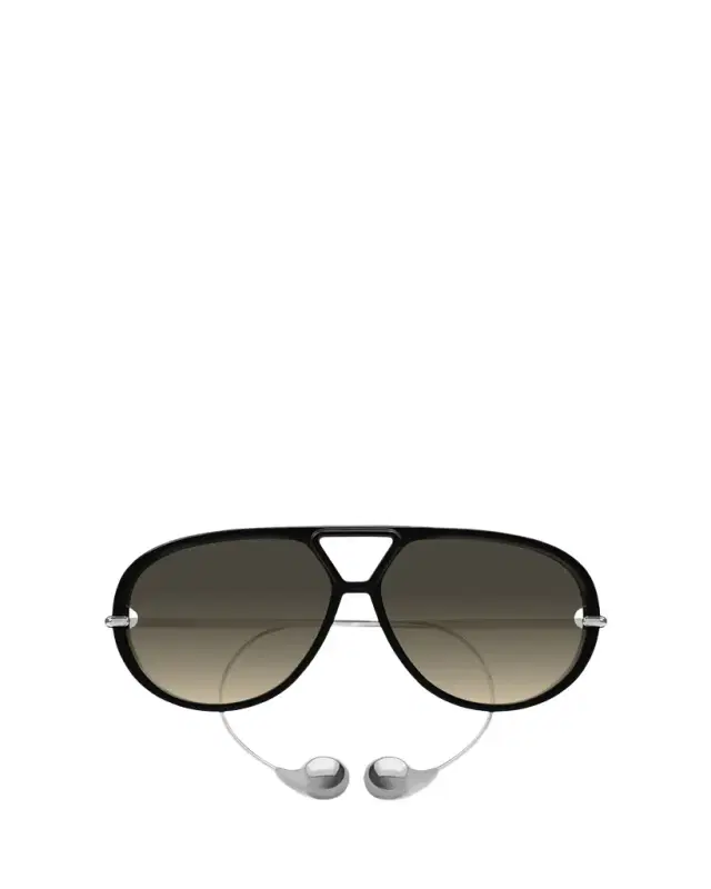 Bottega Veneta Geometric Acetate & Metal Alloy Aviator Sunglasses