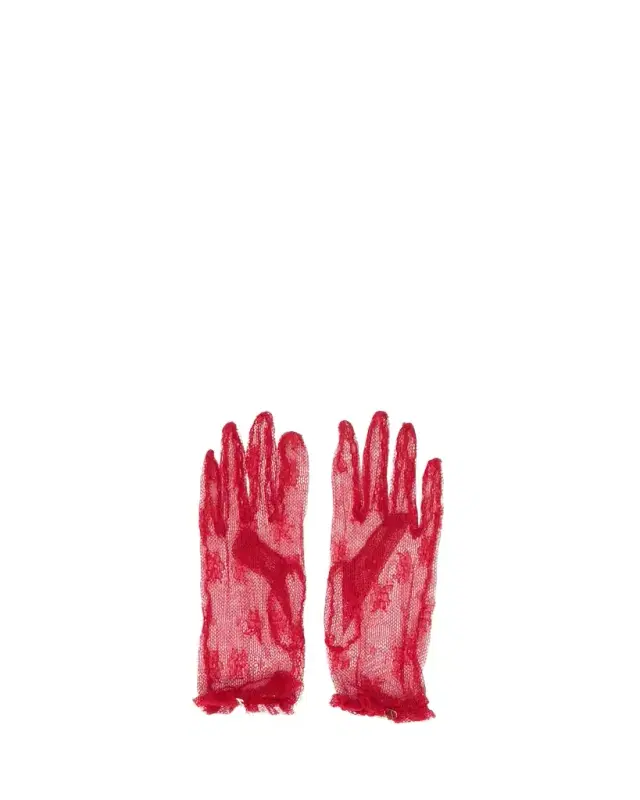 Valentino Garavani Floral Lace Nylon Blend Gloves