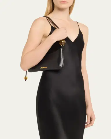 Jacquemus Le Bisou Perle Leather Shoulder Bag | Thumbnail 2