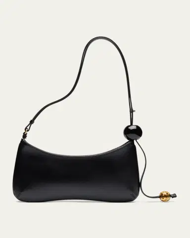 Jacquemus Le Bisou Perle Leather Shoulder Bag | Thumbnail 3