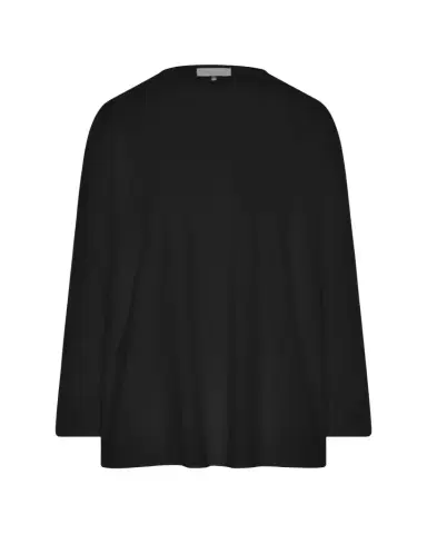 Eskandar Long-Sleeve Smaller Round-Neck Top (Long Length) | Thumbnail 1 Eskandar Long-Sleeve Smaller Round-Neck Top (Long Length) | Thumbnail 1